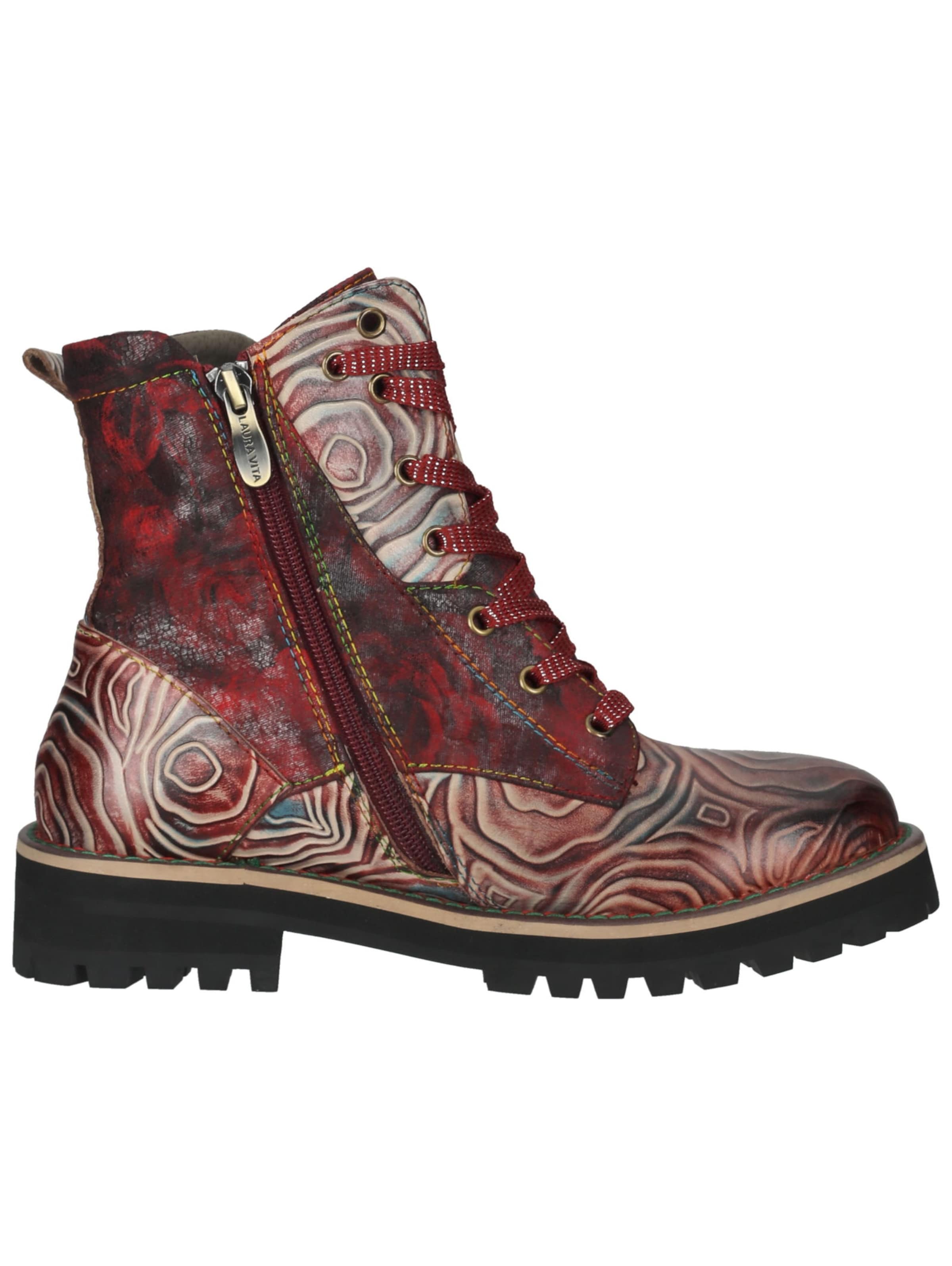 Stivaletto stringato di Laura Vita in rosso