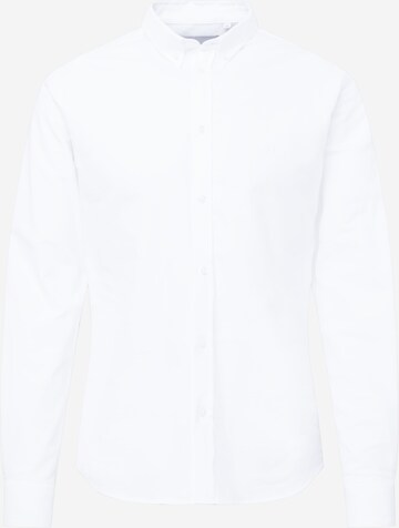 Slim fit Camicia 'Christoph' di Les Deux in bianco: frontale