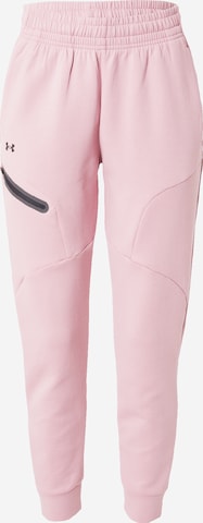 UNDER ARMOUR Sportbroek 'Unstoppable' in Roze: voorkant