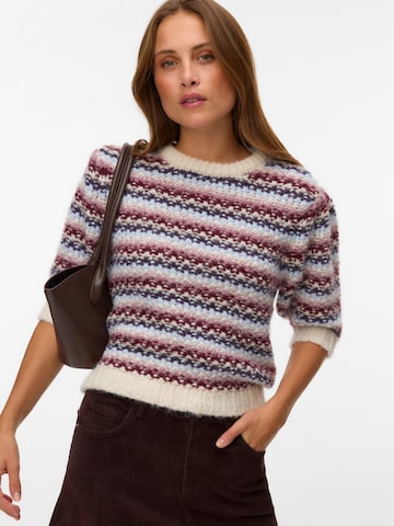 VERO MODA Pulover 'VMCELLA' | bež barva: sprednja stran