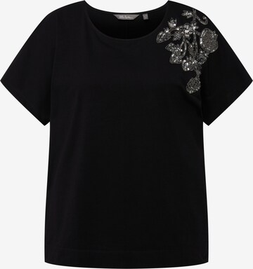 T-shirt Ulla Popken en noir : devant