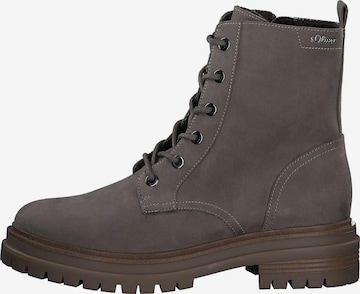 s.Oliver Lace-Up Ankle Boots in Grey