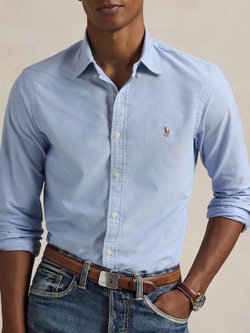 Polo Ralph Lauren Слим Рубашка в Синий