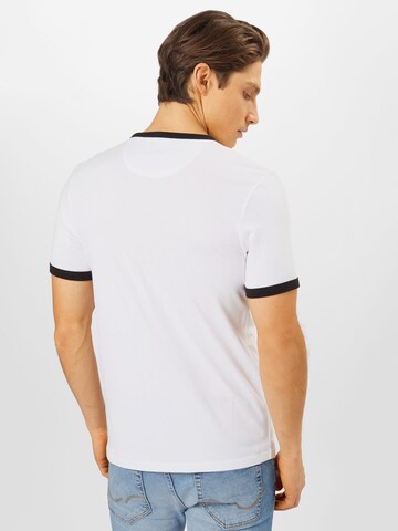 FARAH - Camisa 'Groves Ringer' em branco