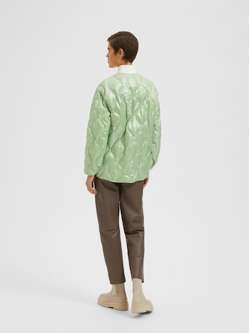 Veste mi-saison 'Maya' SELECTED FEMME en vert