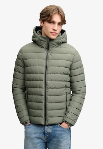 Superdry & Co Φθινοπωρινό και ανοιξιάτικο μπουφάν 'Fuji' σε πράσινο: μπροστά