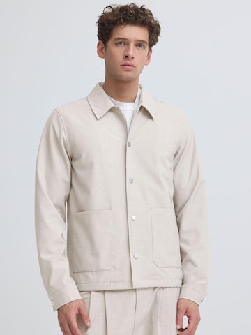 Casual Friday Tussenjas ' CFValer Stretch ' in Beige: voorkant