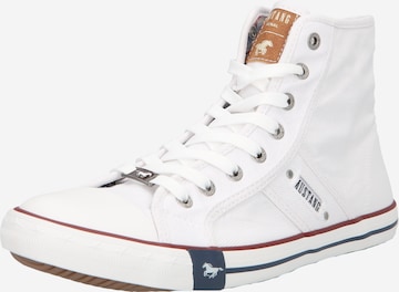 MUSTANG High-Top Sneakers in White: front