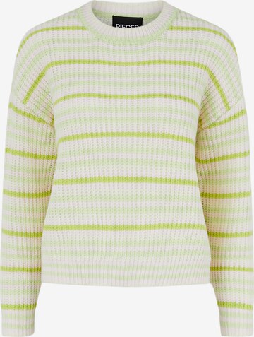 Pieces Petite Pullover 'Gina' i grøn: forside