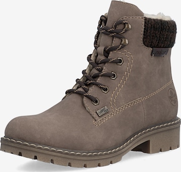 Bottines à lacets Rieker en marron : devant
