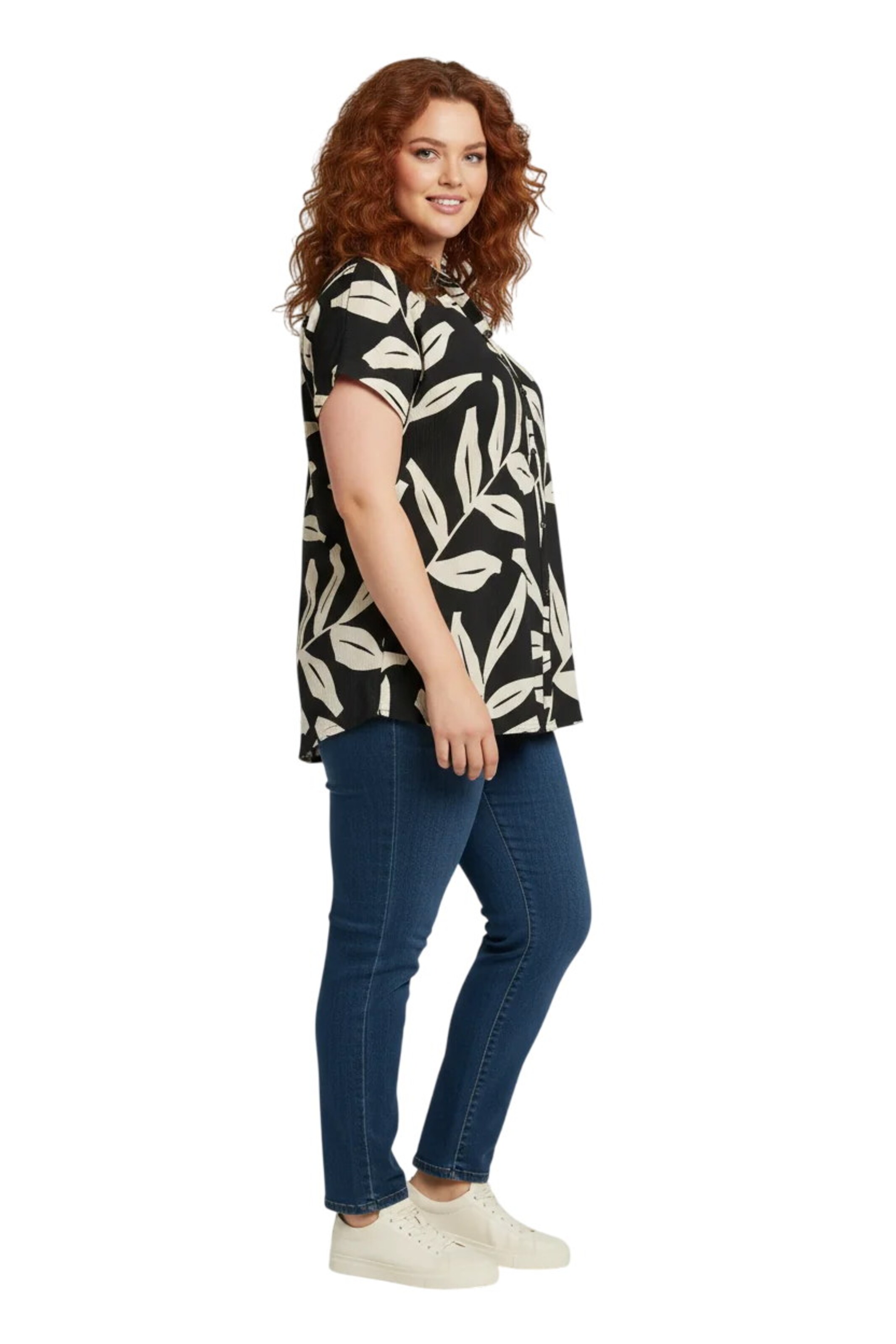 Shape Of You Bluse in Schwarz