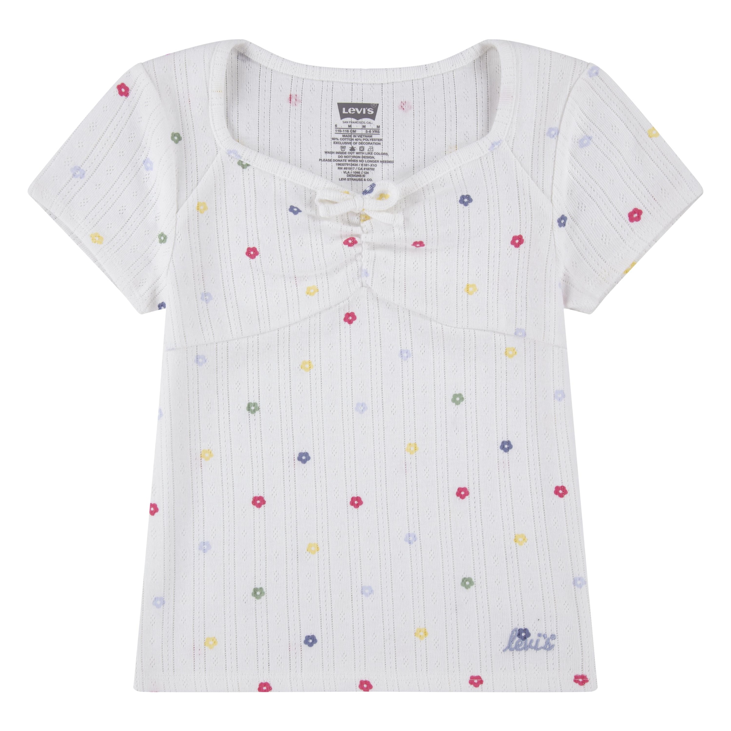 Levi's Kids T-Shirt in Weiß: Vorderseite