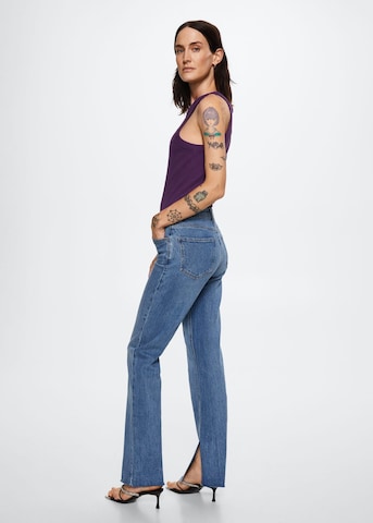 MANGO Regular Jeans 'Elle' in Blauw