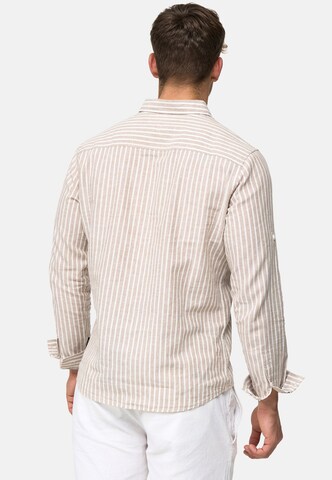 Coupe regular Chemise 'Brayden' INDICODE JEANS en beige