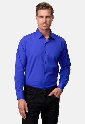 Rusty Neal Regular fit Button Up Shirt in Blue: front