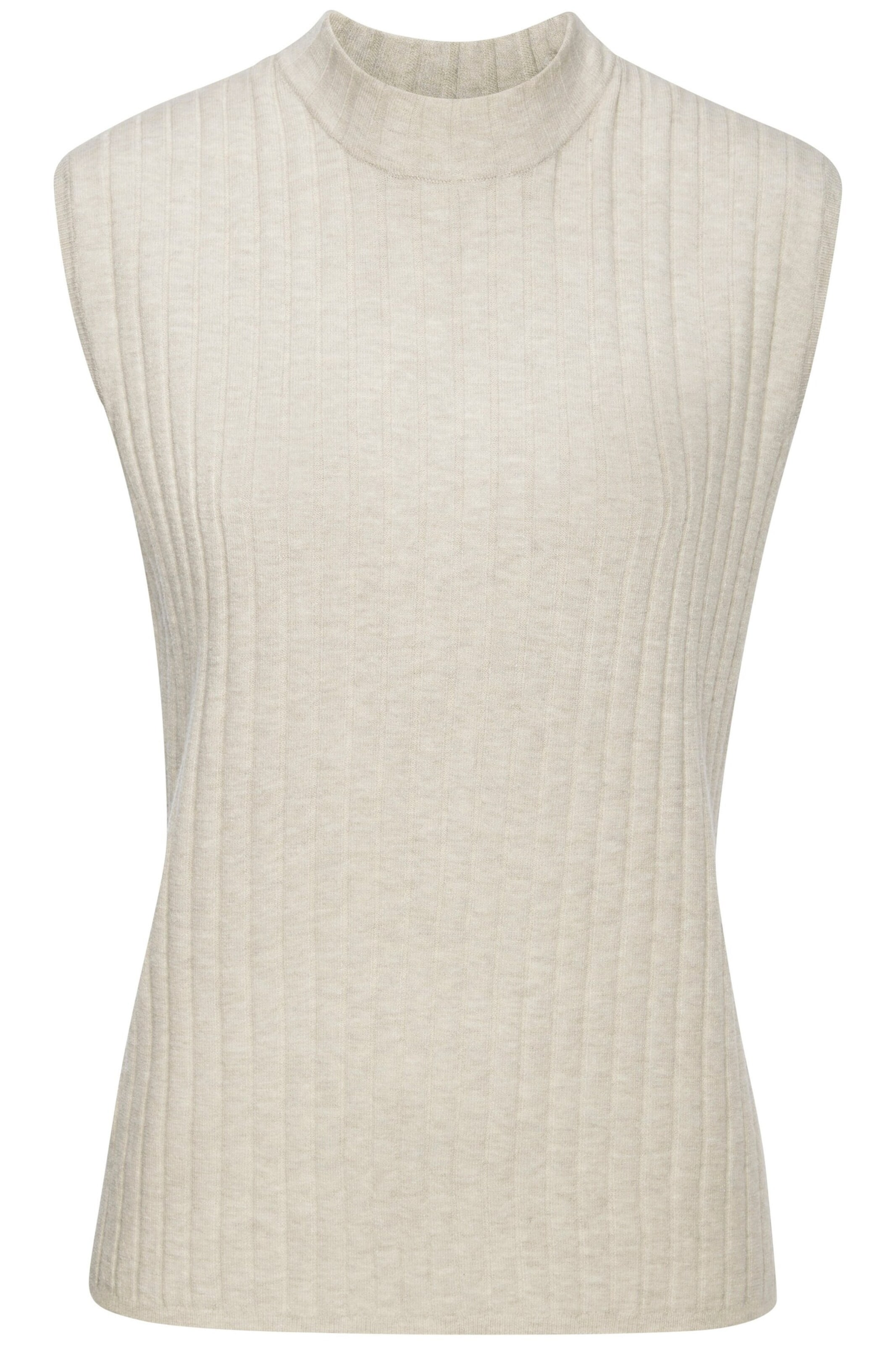 FRENCH CONNECTION Top z dzianiny w kolorze szary: przód