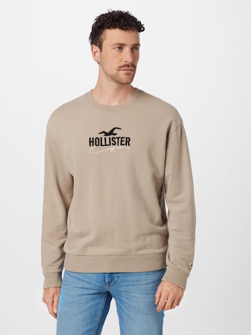 HOLLISTER Sweatshirt in Brown: front