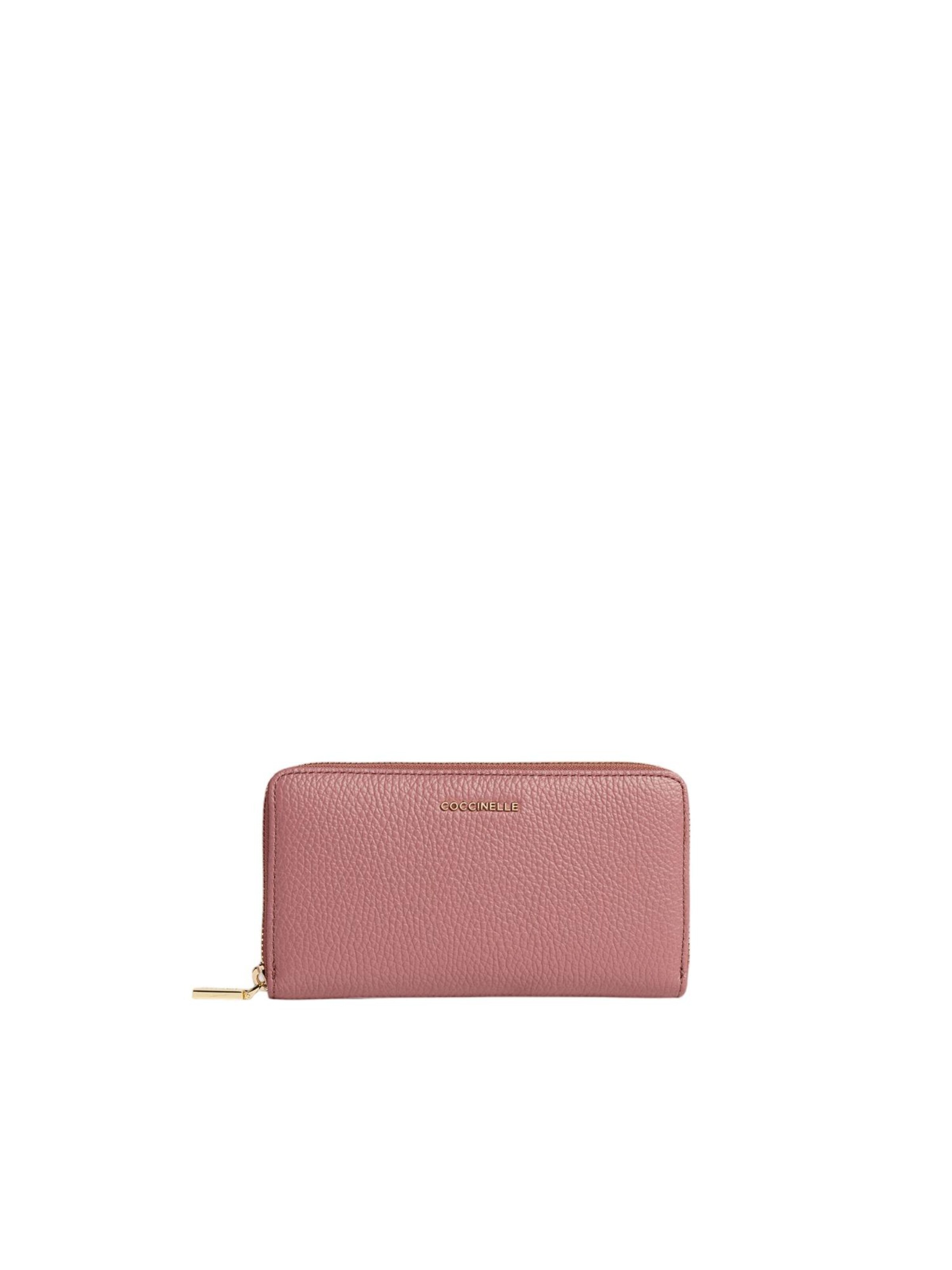 Coccinelle Wallet 'Metallic 1000l 1' in Pink: front