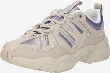 Calvin Klein Jeans Sneakers laag in Beige: voorkant