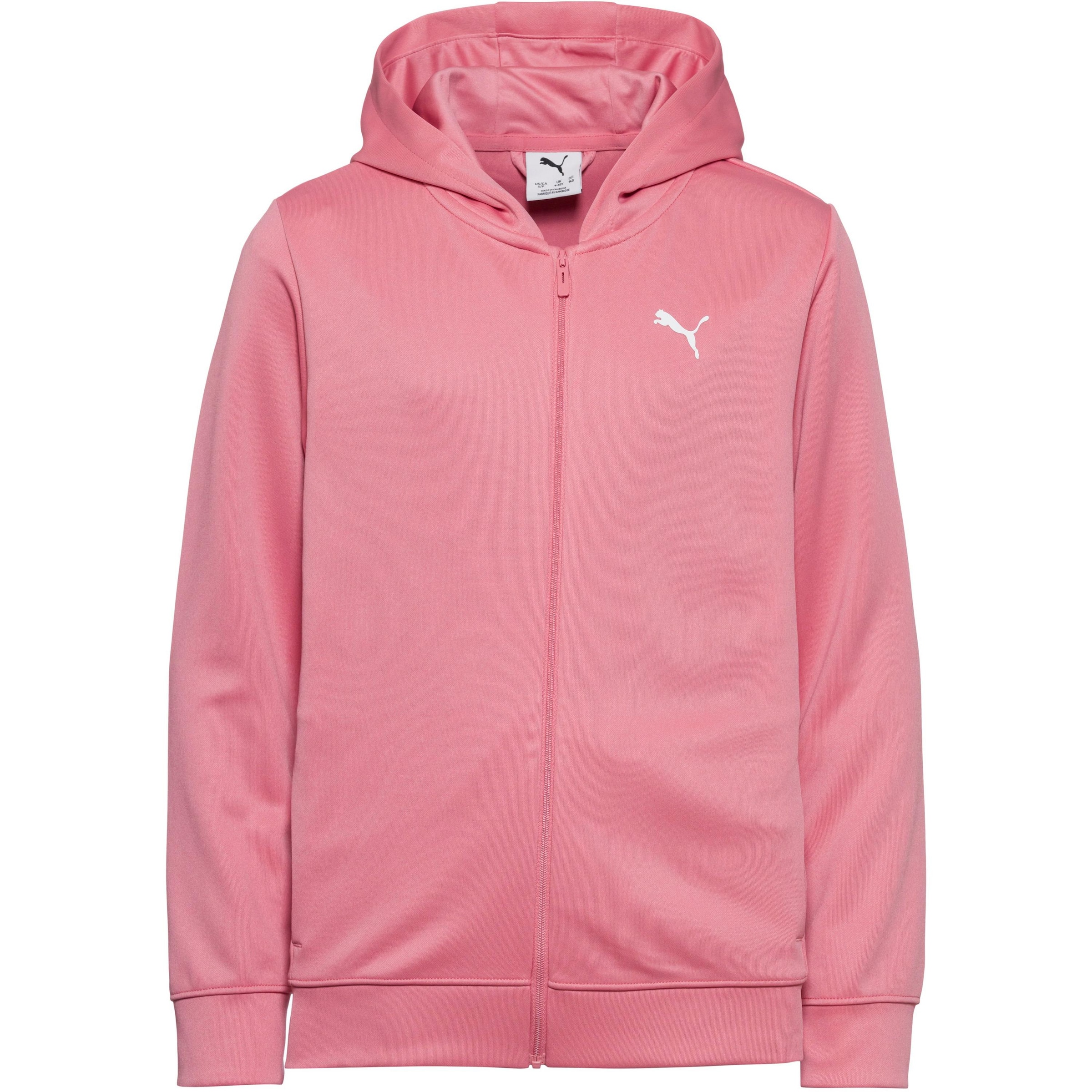 PUMA Athletic Zip-Up Hoodie 'Tad Essentials' in Light pink, Item view