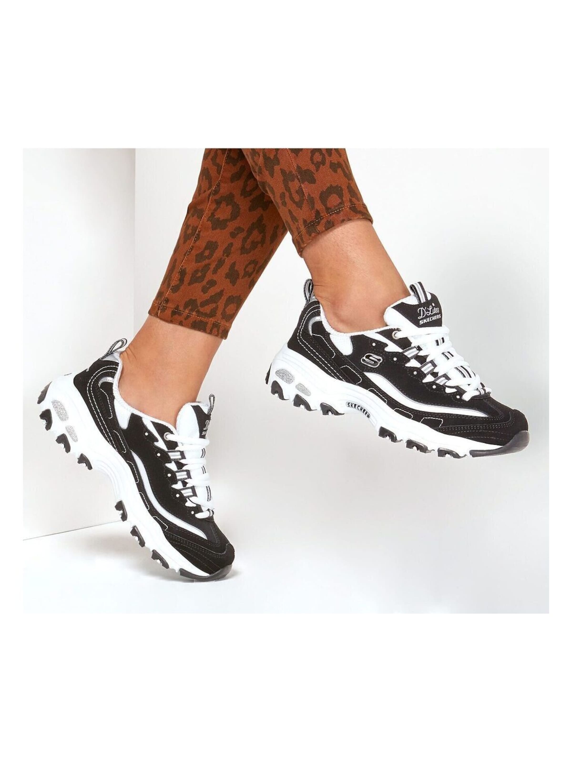 SKECHERS - Zapatillas deportivas bajas 'Skechers D'Lites Biggest Fan' en negro