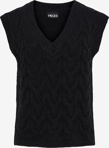 PIECES Sweater 'LOVINA' in Black: front