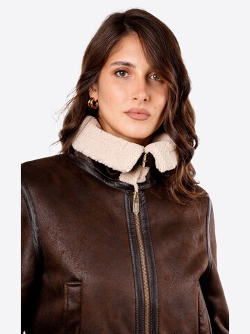 Giacca invernale 'Giubbino' di Yes Zee in marrone