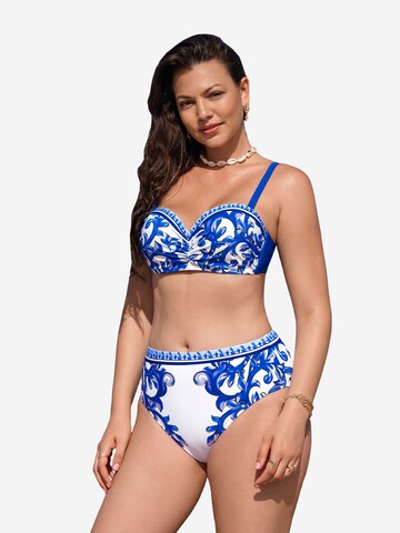Cupshe Push-up Bikini in Blau