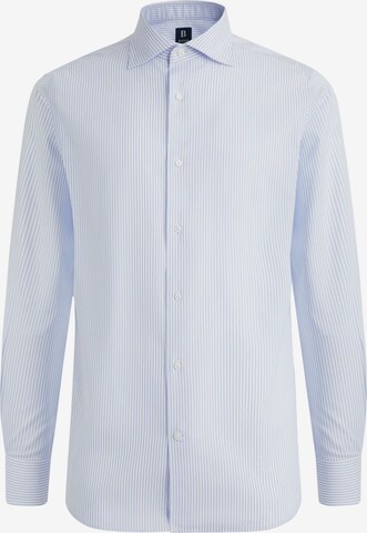 Coupe regular Chemise Boggi Milano en bleu : devant