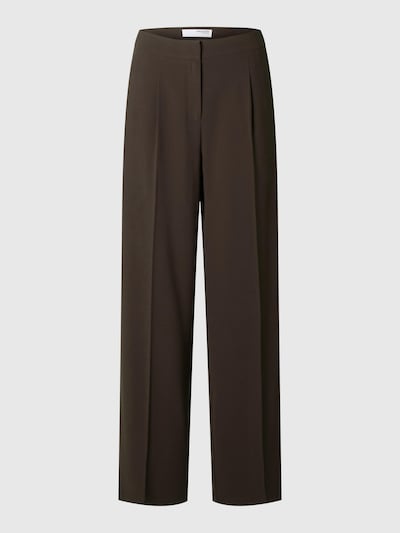 SELECTED Pantalon à pince 'TINNI' en marron, Vue avec produit