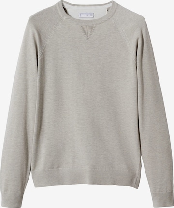 MANGO MAN Sweater 'Ten' in Grey: front