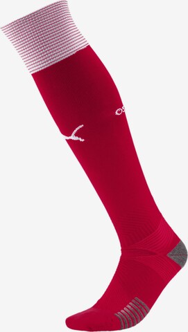 PUMA Soccer Socks in Red: front