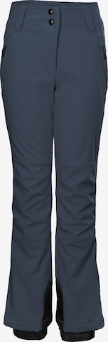 KILLTEC Flared Outdoor Pants in Blue: front