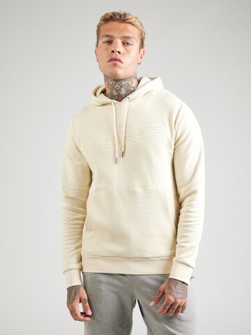 Hackett London Sweatshirt in Beige: Vorderseite