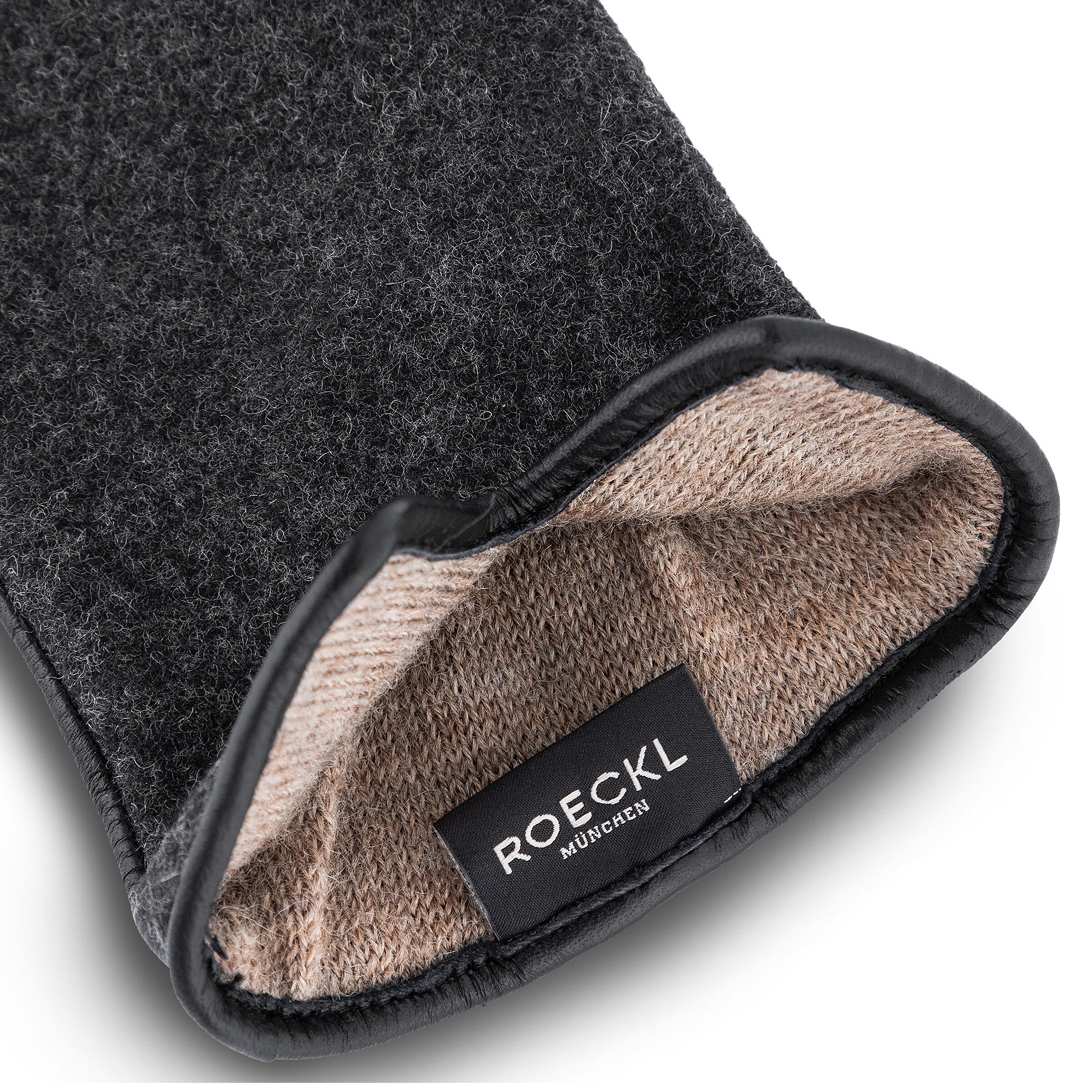 Roeckl Full finger gloves 'GRÜNWALD' in Black