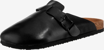 Freyling Mules in Black: front