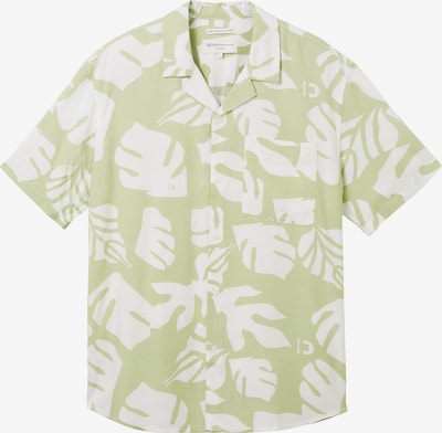 TOM TAILOR DENIM Overhemd in de kleur Lichtgroen / Wit, Productweergave