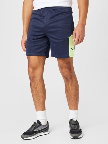 PUMA Regular Workout Pants in Blue: front