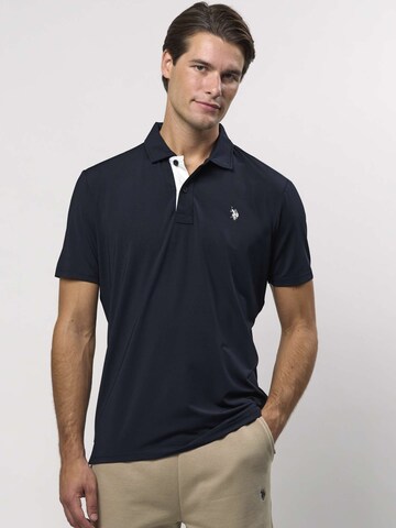Fit confort Chemise ' Clark Polo ' U.S. POLO ASSN. en bleu : devant