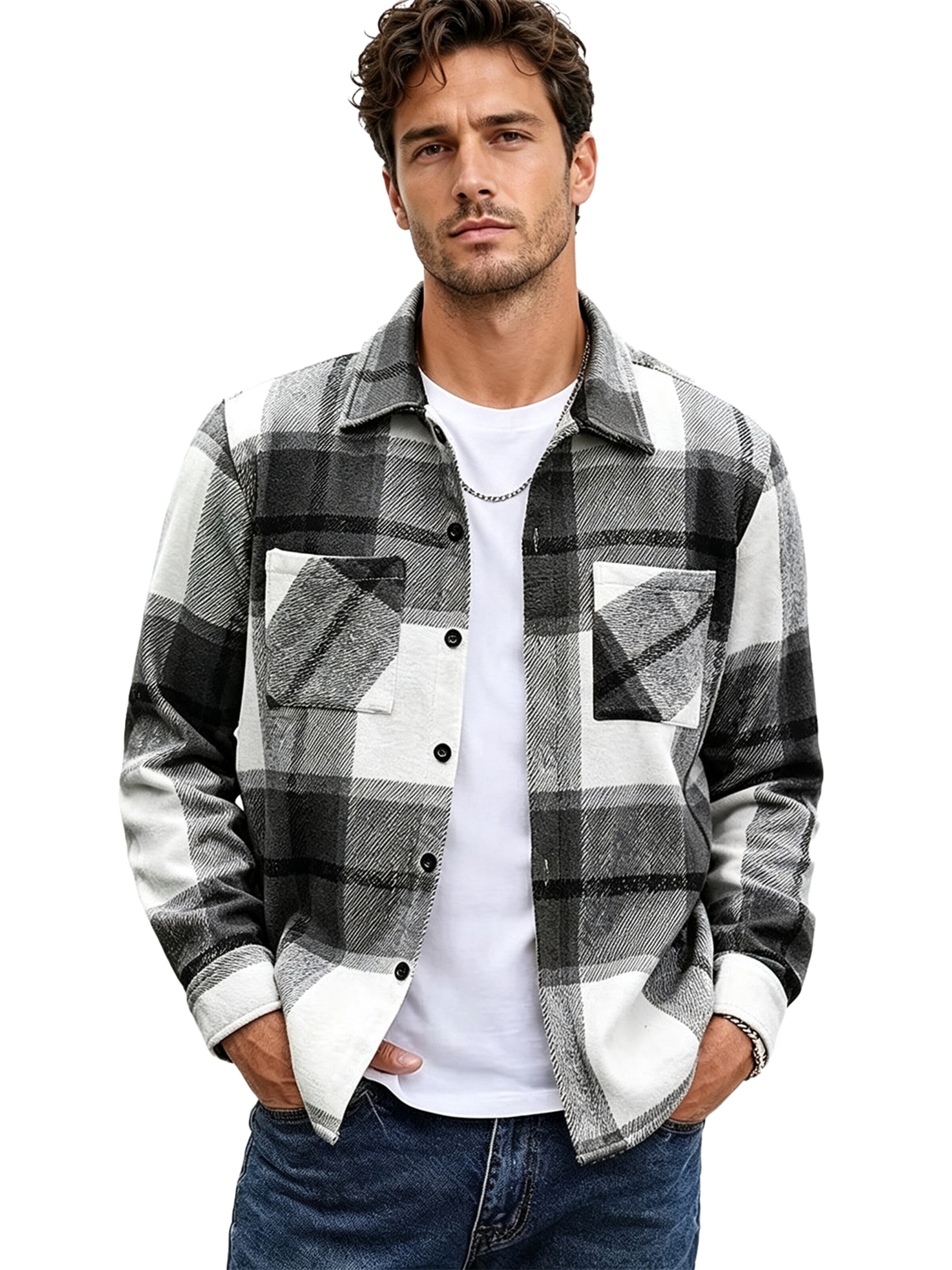 KoJooin Between-Seasons Coat in Black: front