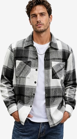 KoJooin Between-Seasons Coat in Black: front