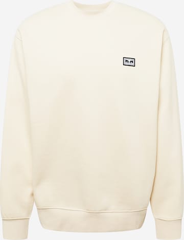 Obey Sweatshirt in Beige: front