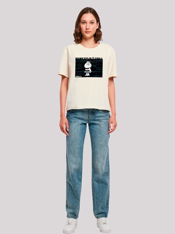 T-shirt 'Die Biene Maja Honeyflix And Chill Heroes of Childhood' F4NT4STIC en beige