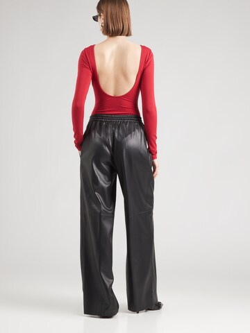 HUGO Wide Leg Hose 'Hasabelle' in Schwarz