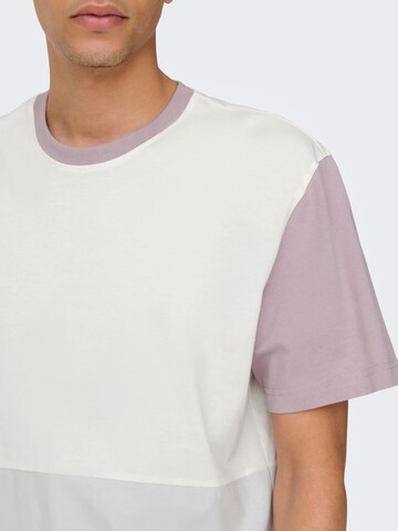 T-Shirt 'PATRICK' Only & Sons en gris