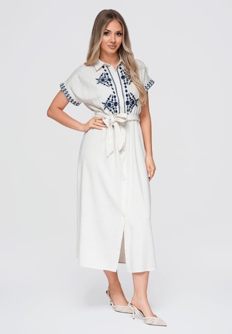 Robe ' OW-DLR-E0012' Ombre en blanc