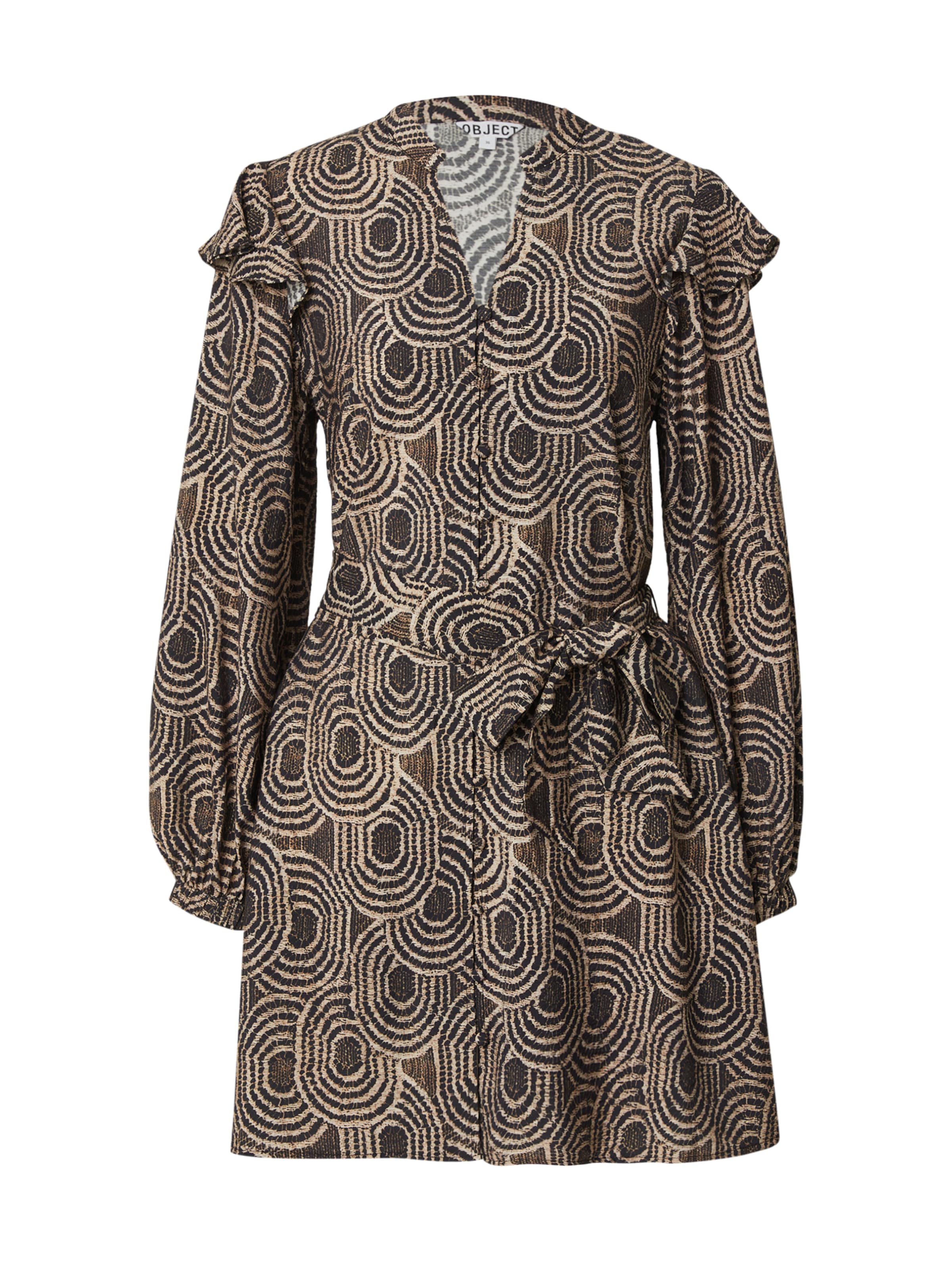 OBJECT Obleka 'OBJAYA' | črna barva: sprednja stran