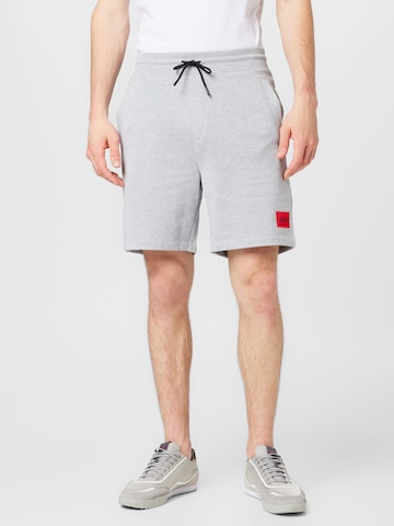 HUGO Regular Pants 'Diz' in Grey: front