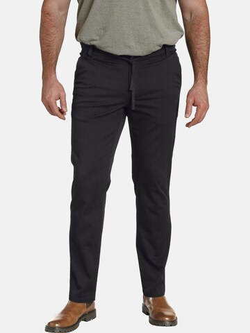 Charles Colby Loose fit Pants ' Baron Carlyle ' in Black: front