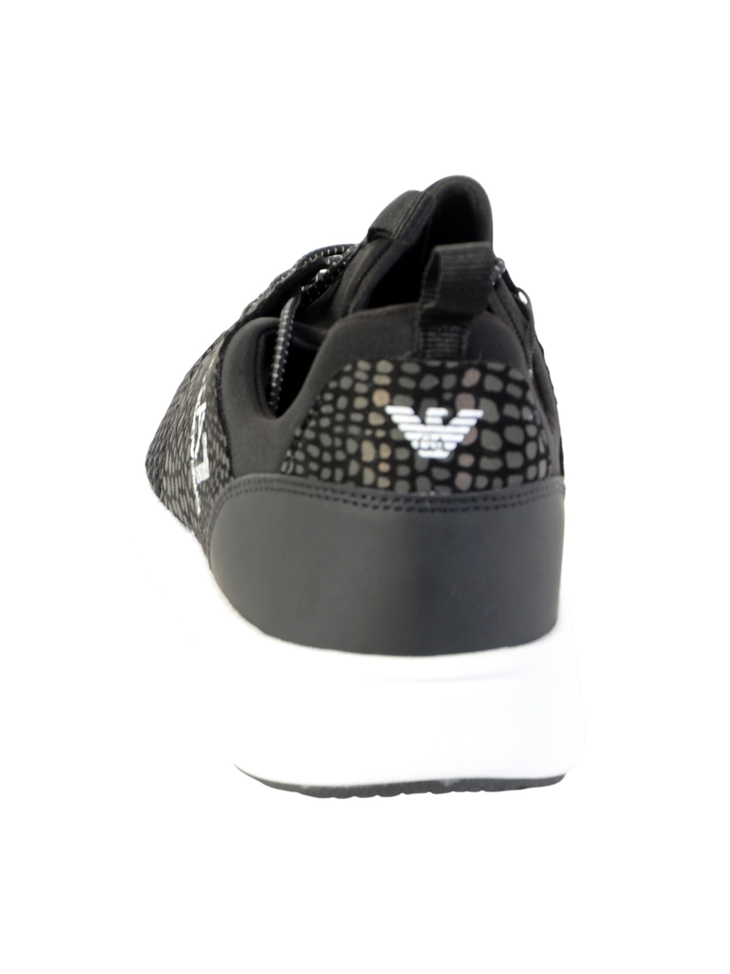 Chaussure de sport à lacets EA7 Emporio Armani en noir